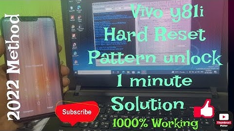 Vivo (1812) Y81i/Y83/Frp Bypass/Hard Reset//Pin/Pattern Unlock Via Miracle Thunder/Dongle..