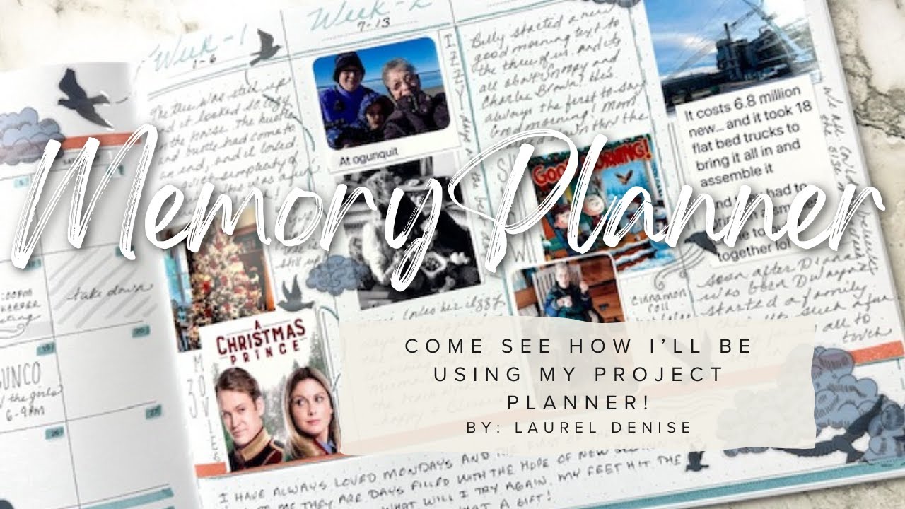 Laurel denise project planner as a memory journal youtube