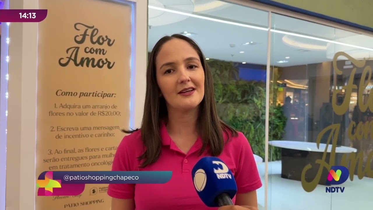 Pátio Shopping promove campanha Flor com Amor para mulheres em tratamento oncológico