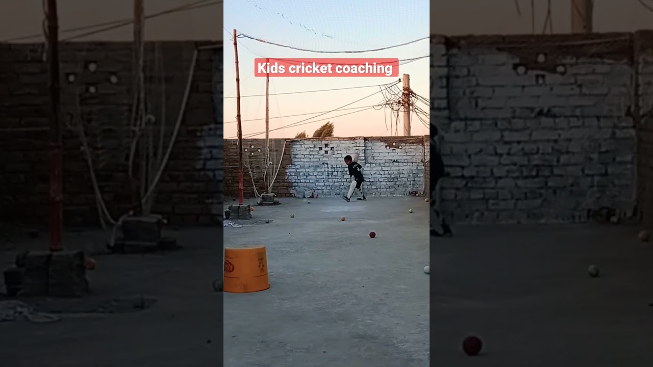 Kids Cricket Coaching | kids batting practice | junior cricket academy #viral #cricket #shorts #top