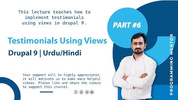 Part 6 - Create Complete Custom Website in Drupal 9 - Urdu, Hindi