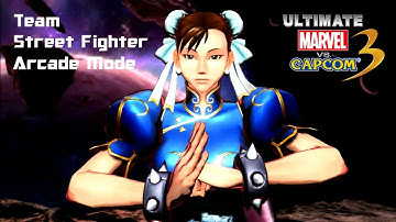 Ultimate Marvel Vs Capcom 3:Team Street Fighter Arcade Mode