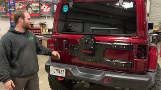 Rusty’s Jeep Wrangler Tire Carrier Features