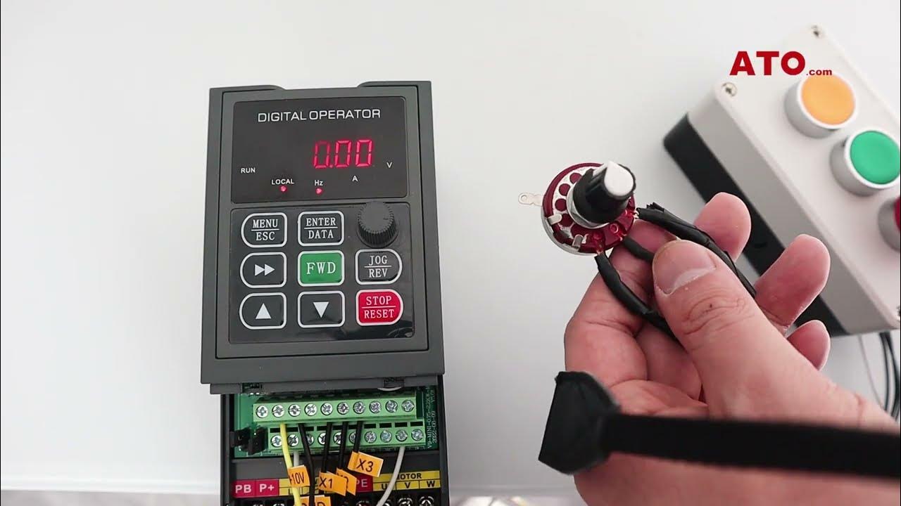 Control VFD with potentiometer & button (VI port) YouTube