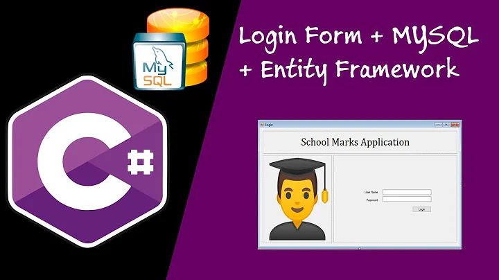 C# Simple Login Form + MYSQL + Entity Framework