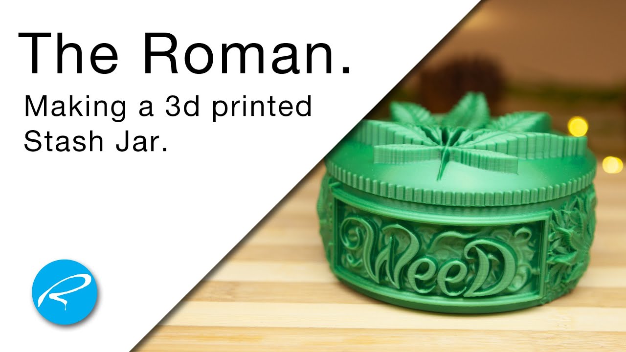 The Roman - 3d printed stash jar.
