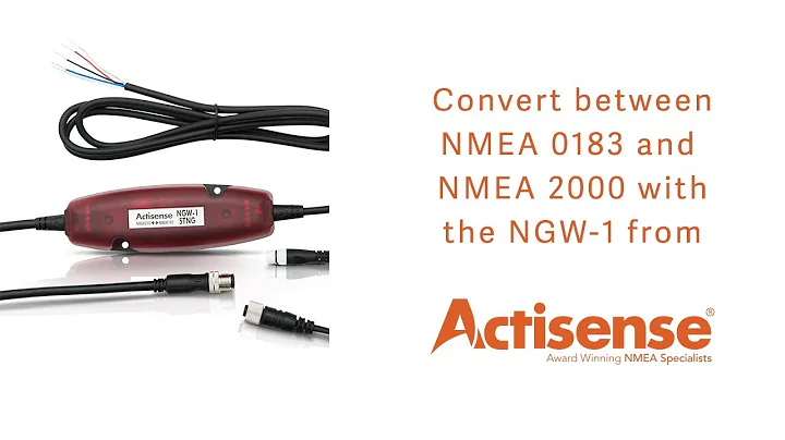 Convert between NMEA 0183 and NMEA 2000 with the NGW 1