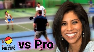 Christina vs Pickleball Pro