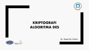 Kriptografi Algoritma DES Pengamanan Database