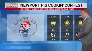 Nice weekend on tap with warm temperatures