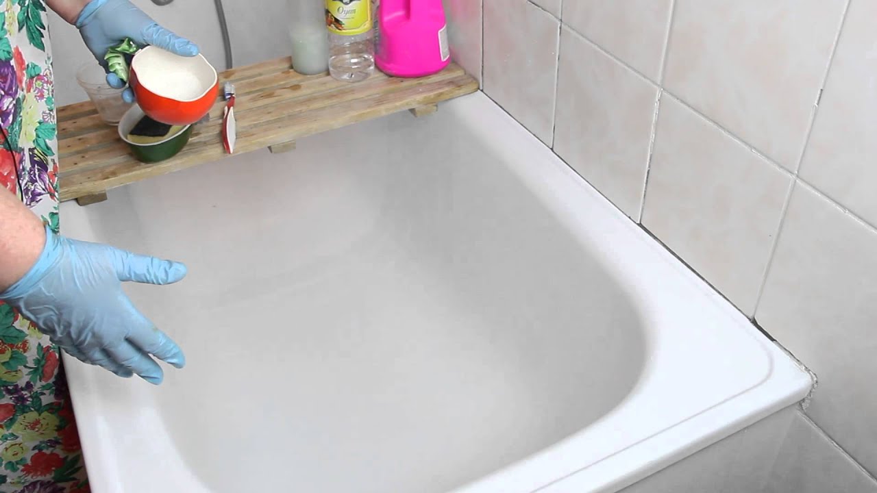 Как отмыть чугунную ванну от налета в домашних условиях