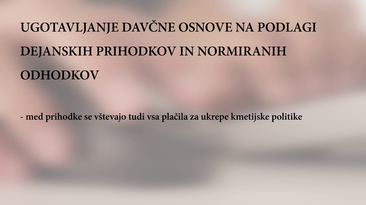 DOHODKI, DOHODNINA, DAVČNA OSNOVA IN RAČUNOVODSTVO YouTube