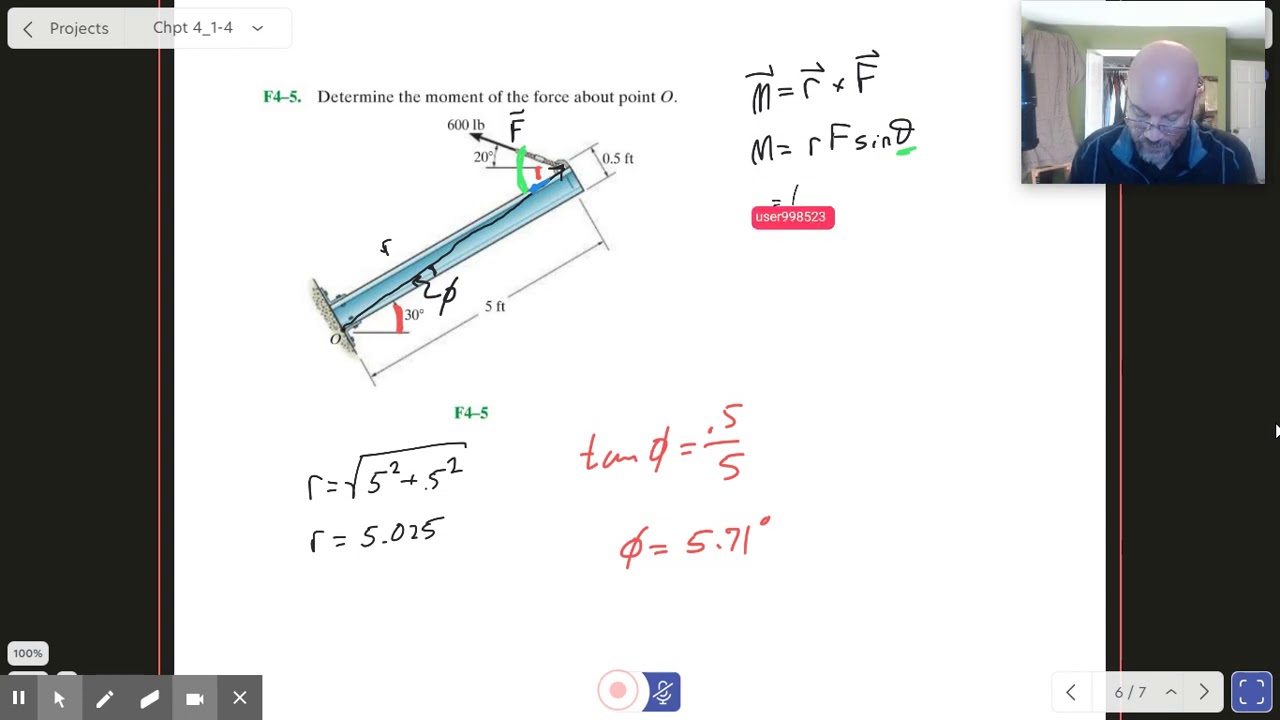 Statics: 2C Moments 1: F4-5 - YouTube