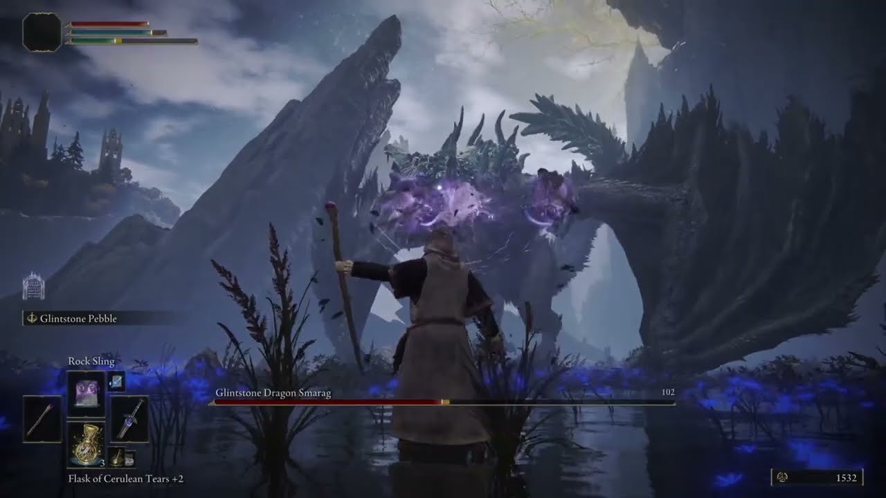 Sorcerer killed by Glintstone Dragon Smarag then returned to life so he can avenge himself