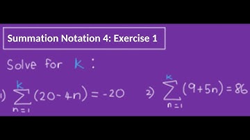 Summation Notation 4: Exercise 1