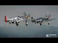 World War II Warbirds and Pyro (B-25s/T-6s/Lanc/P-51s/Sea Fury/Yak-9) - EAA AirVenture Oshkosh 2015