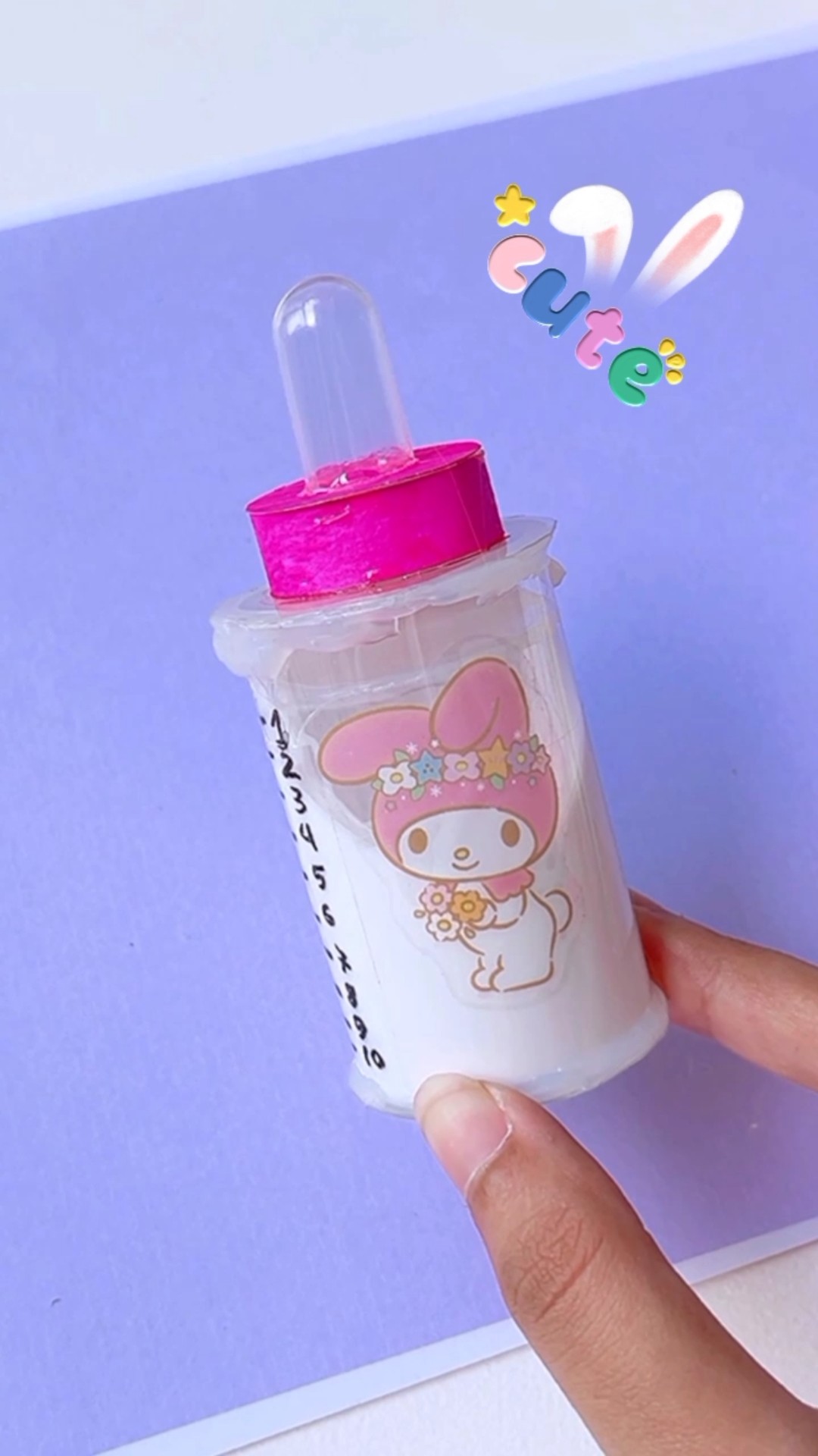 DIY Magic milk bottle ? #shorts #tonniartandcraft #craft #diy #art #love