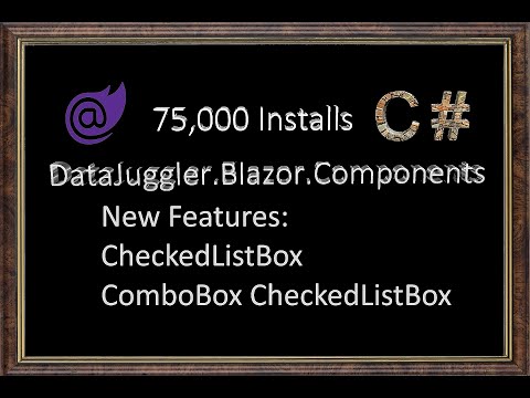 C# DataJuggler Blazor Components Reached 75,000 Installs