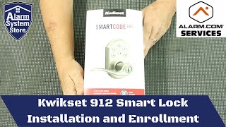 Kwikset Smartcode 912 Z-wave lock Installation and Enrollment on Alarm.com