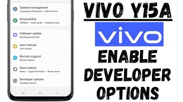 vivo y15a developer options Enable 2022