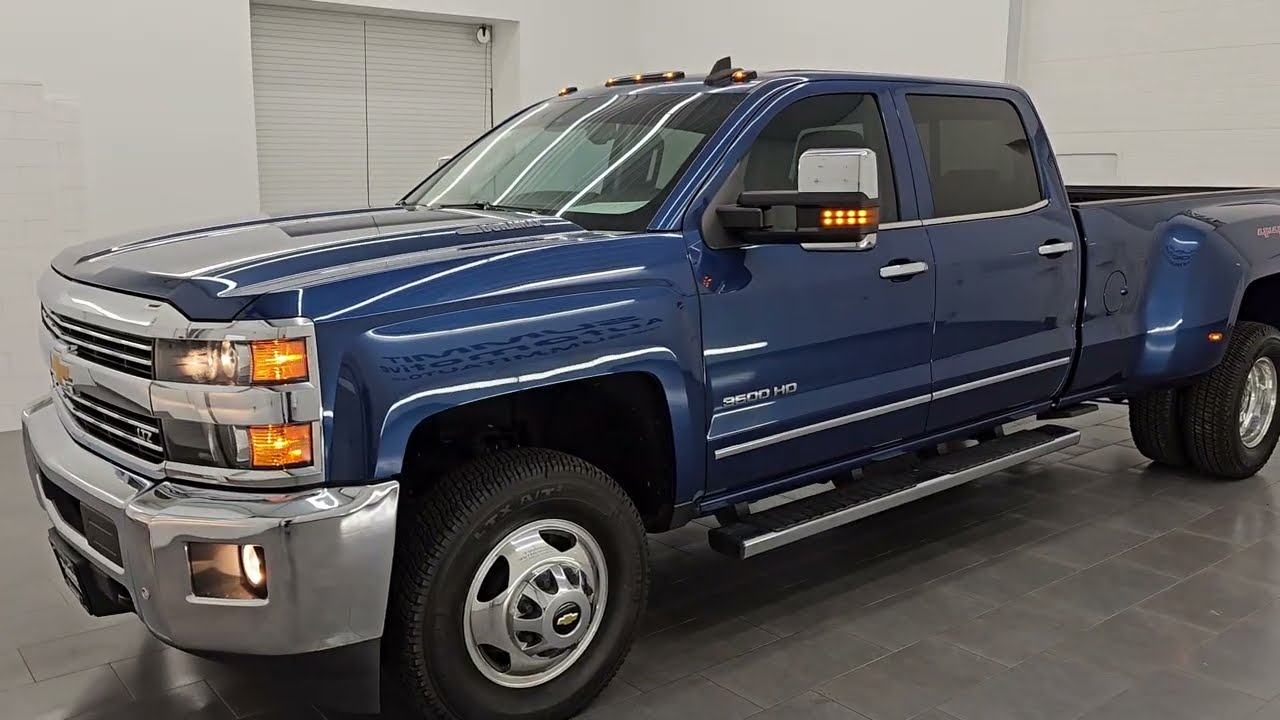 2015 CHEVROLET SILVERADO 3500 LTZ DURAMAX DIESEL OCEAN BLUE 4K WALKAROUND 15790Z SOLD!