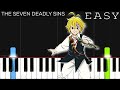 Nanatsu no Taizai OP 1 - Netsujou no Spectrum | EASY Piano Tutorial