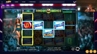 DaveDoes the WBC Ring of Riches bonus on Mbit Casino Slots! You big Dossah!