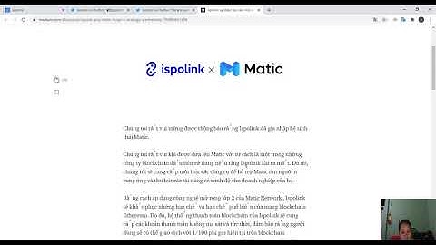 Ispolink private sale program, Ispoink and Matic Forge a Strategic Partnership (Vietnamese Review)