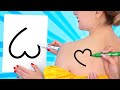 FIRST TO FINISH ART SCHOOL WINS || Drawing Challenge! Funny Painting Handmade by 123 GO! SCHOOL