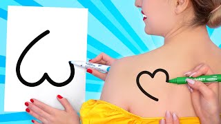 FIRST TO FINISH ART SCHOOL WINS || Drawing Challenge! Funny Painting Handmade by 123 GO! SCHOOL