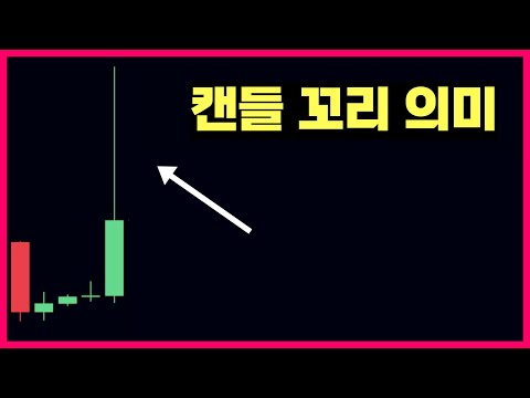   세력이 만든 캔들 꼬리 의미는 반드시 이해하고 넘어가세요