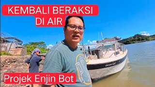 Uji Coba Enjin Bot Di Sungai / Evinrude E-tec 250hp, Kuching Sarawak