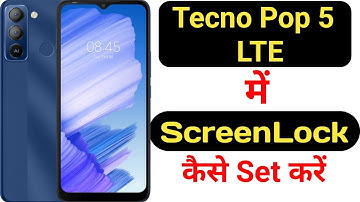 How to set screenlock in Tecno Pop 5 LTE || Tecno Pop 5 LTE me pin aur password lock kaise set kare