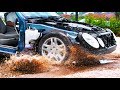 Driving Through Huge Potholes in 4K Slow Motion - See Through Car (S1 • E1)