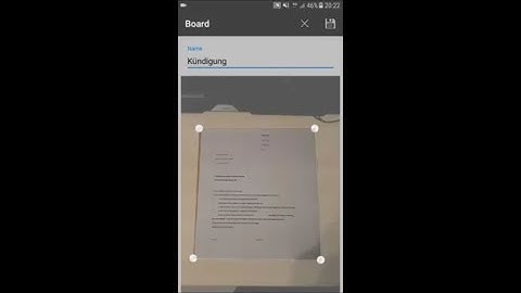 Create widget scan document with camera App Board Document Scanner