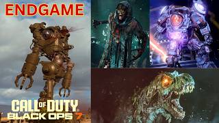BO7 Endgame - All World Bosses Fights | Colossus, Z-Rex, Uber Klaus &amp; Falkner