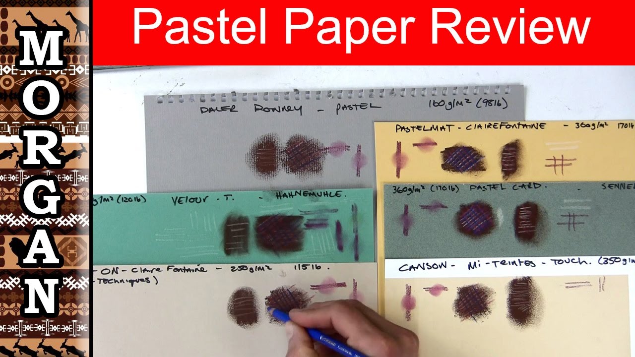 Pastel Paper Review, Pastelmat, Pastel Card, Daler Rowney, Velour 