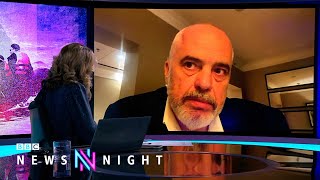 Albanian PM Edi Rama hits out at UK govt for ‘fuelling xenophobia’ towards migrants - BBC Newsnight screenshot 5