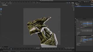 Stable diffusion for texturing a dragon in Blender
