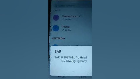 SAR Specific Absorption Rate