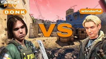 DONK VS W0NDERFUL!!! on Faceit with Utility Guide, Multi POV and Voice Comms(Mirage) 