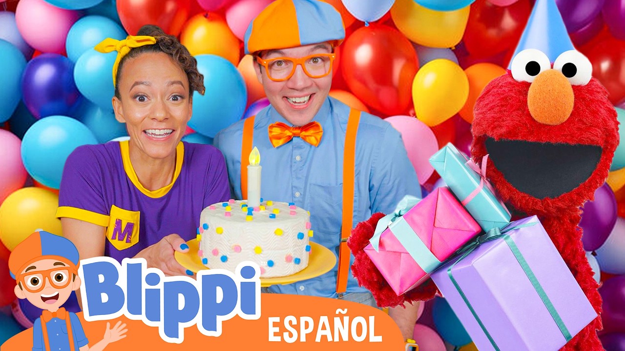⭐NUEVO⭐ Fiesta de cumpleaños sorpresa para Elmo 🎂🎉🎈 Plaza Sésamo y Blippi