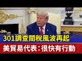301調查關稅風波再起 美貿易代表：很快有行動