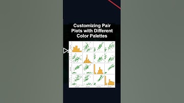 Customizing Pair Plots with Different Color Palettes #ai #artificialintelligence #machinelearning