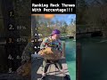 Ranking Rock Splashes With Percantage!!!!!