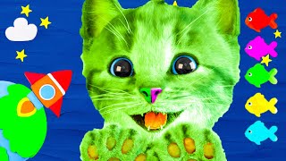 การผจญภัยลูกแมวตัวน้อยพิเศษวิดีโอยาว - เกมแมวสีเขียวและการ์ตูนลูกแมว