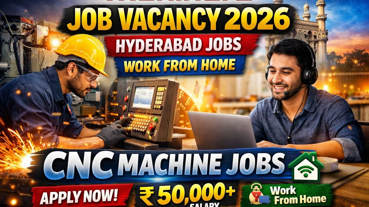 Mahindra Job Vacancy 2026 / jobs in Hyderabad / work from home job / new vacancy 2026 / cnc machine