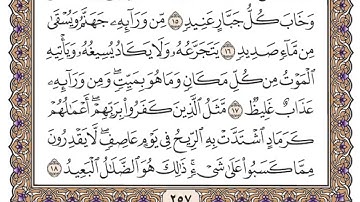 سورة ابراهيم مكتوبه بصوت الشيخ ياسر الدوسري