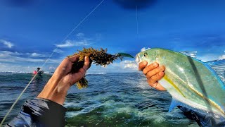 Ultralight fishing Sa Spot ng mga GIANT TREVALLY!