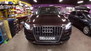 Чистка фары AUDI Q5. Почему диодные лампы D3S лучше ксеноновых? Улучшение света без замены линз.